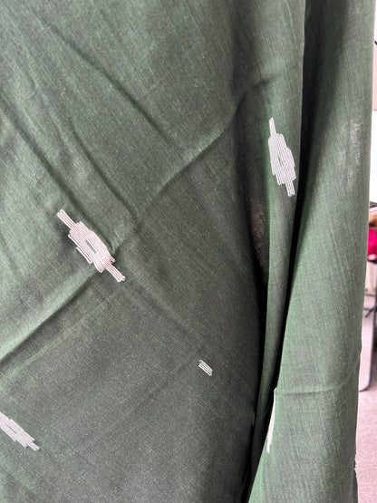 GREEN MUL JAMDANI SAREE