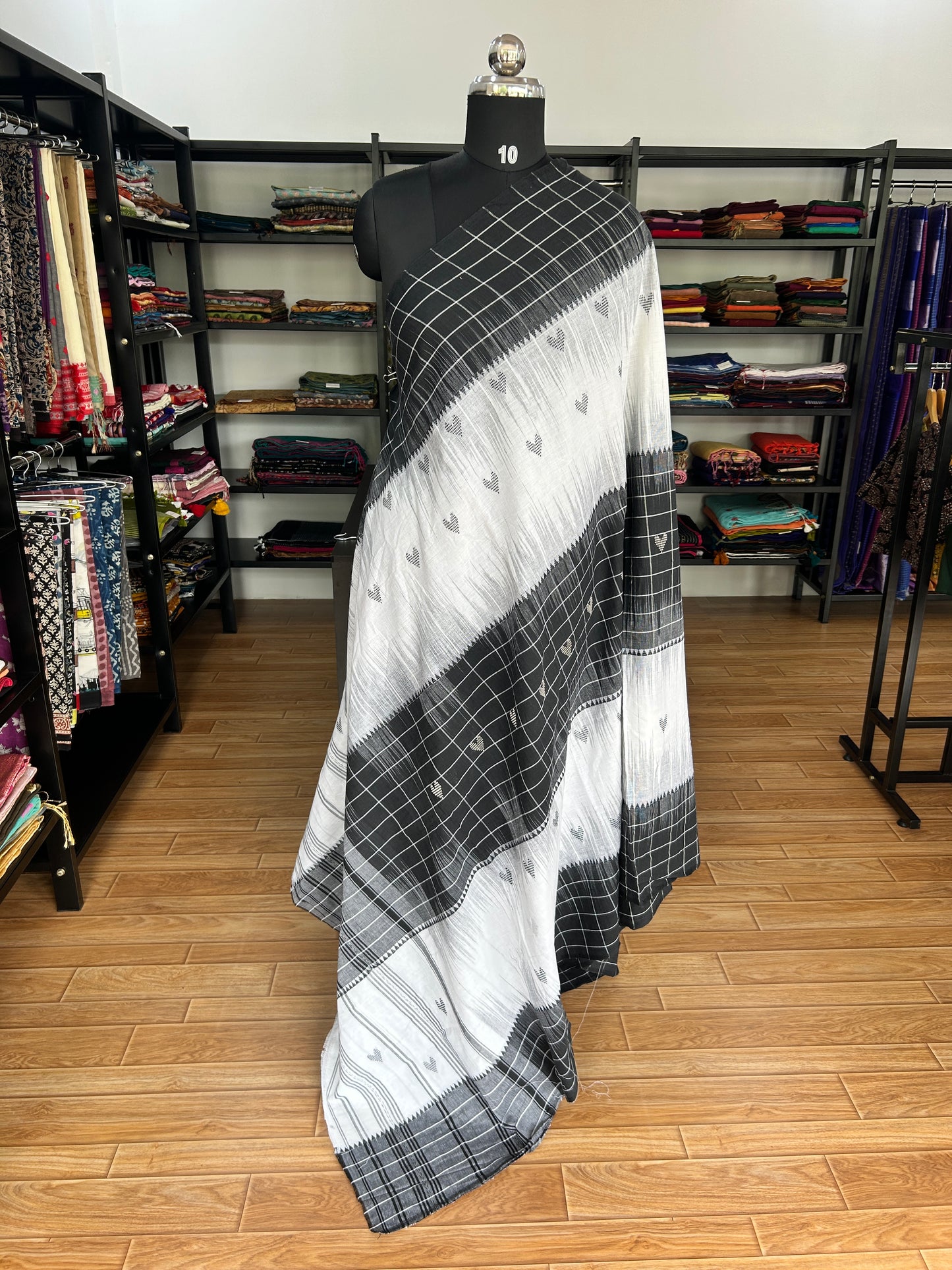BLACK DHANIAKHALI SAREE