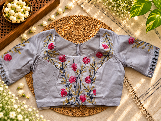 White Embroidered blouse