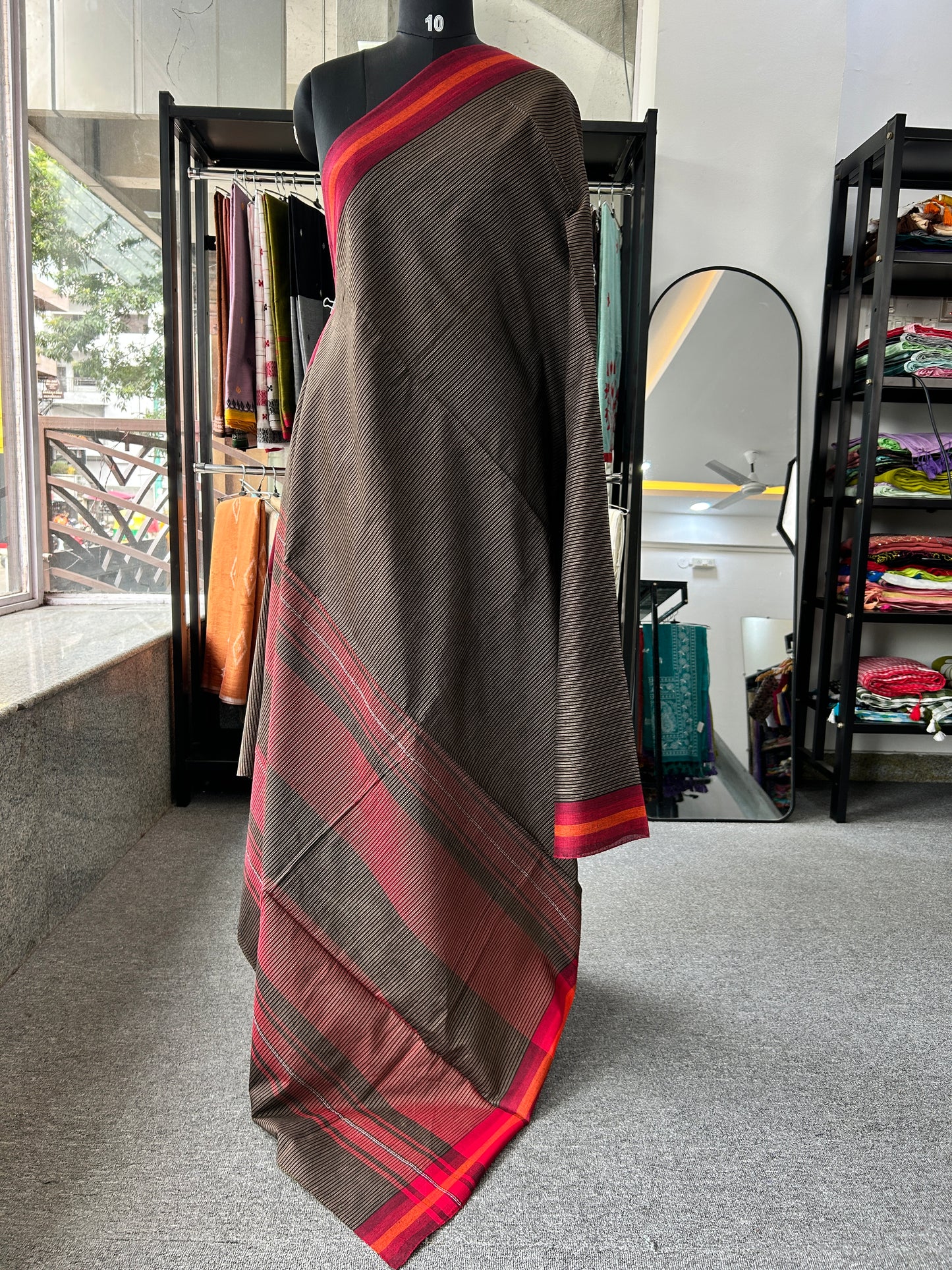 BLACK DHANIAKHALI SAREE