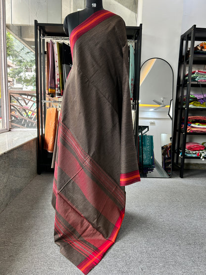 BLACK DHANIAKHALI SAREE