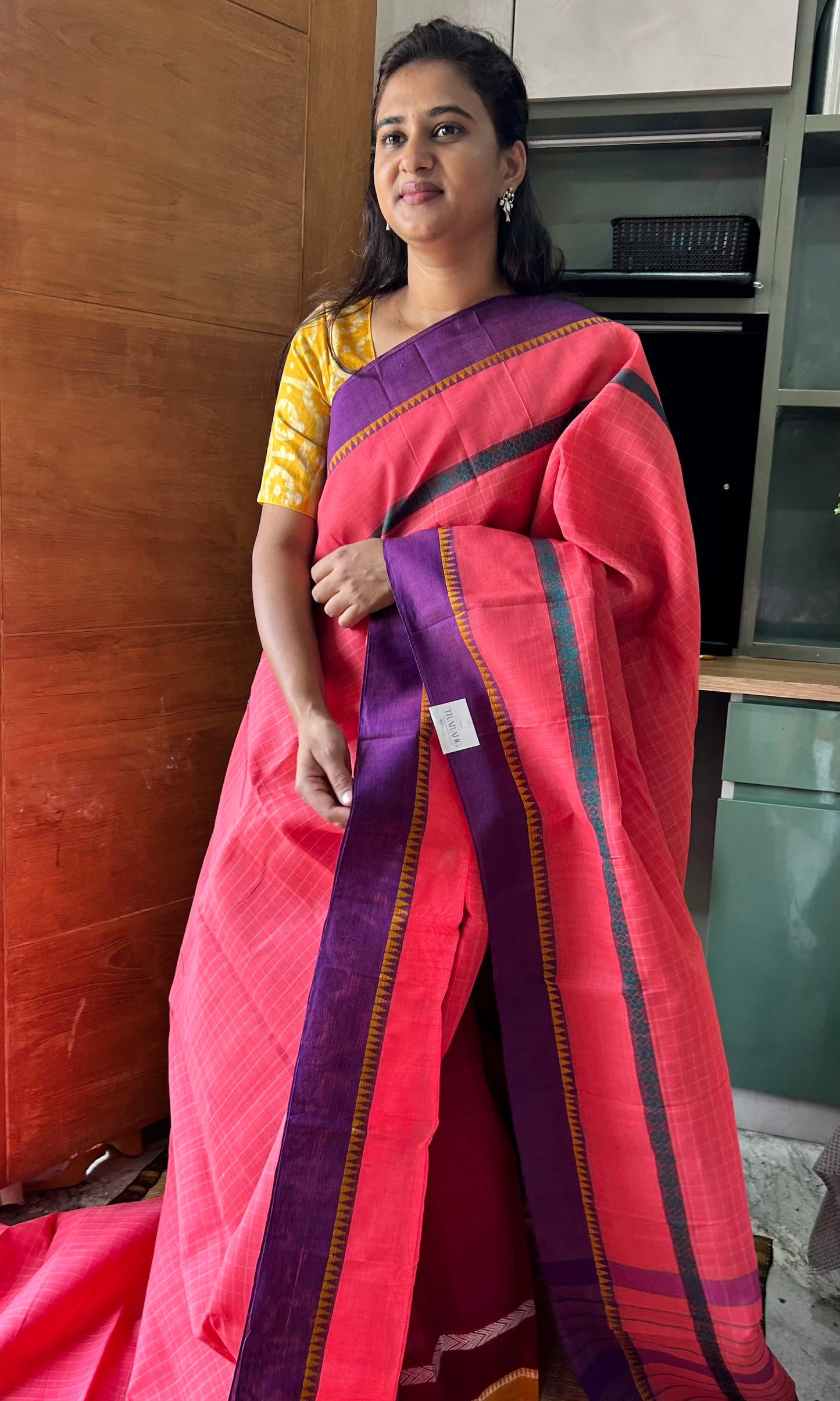 PINK NARAYANPET SAREE