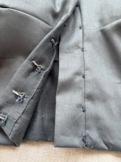 GREY COTTON BLOUSE