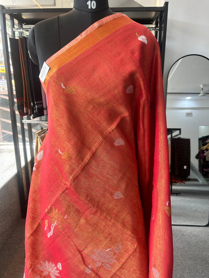 ORANGE TISSUE JAMDANI