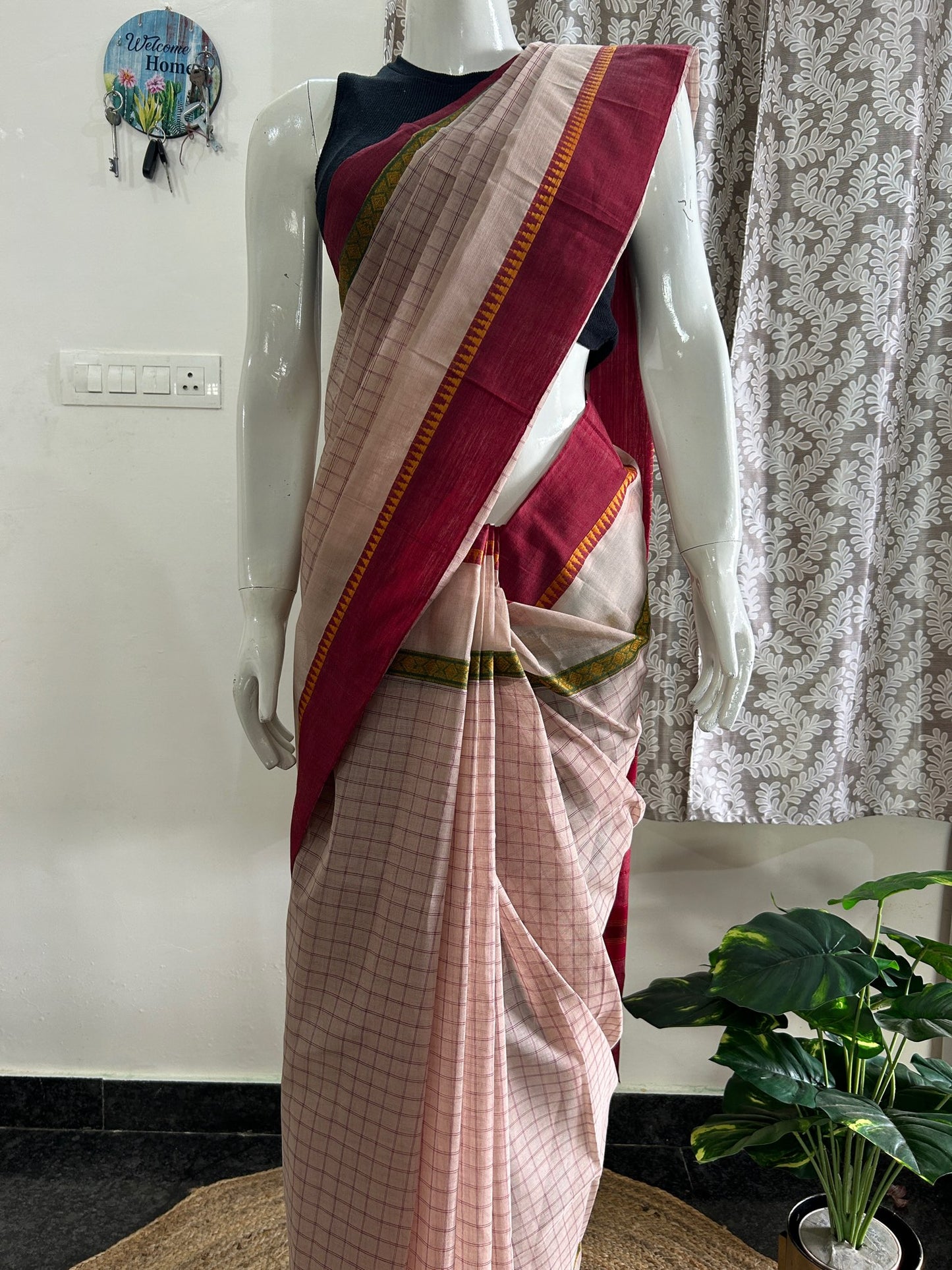 BROWN NARAYANPET SAREE