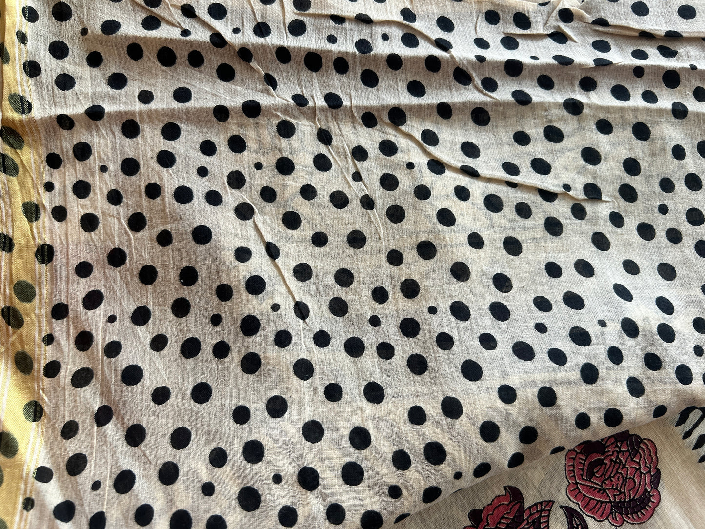 Purple chanderi mul cotton