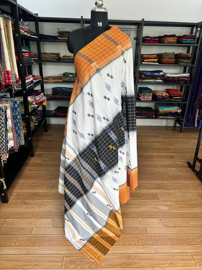 ORANGE DHANIAKHALI SAREE