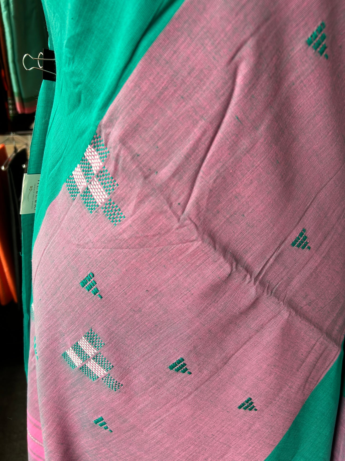 PINK DHANIAKHALI SAREE