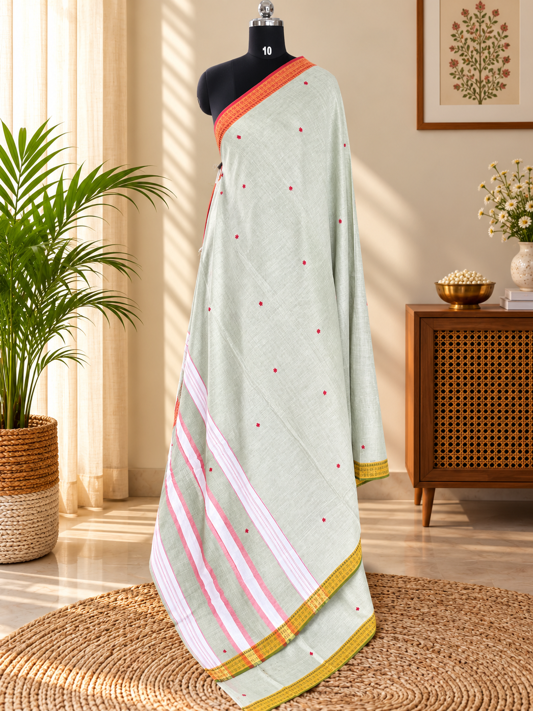 GREEN DHANIAKHALI SAREE