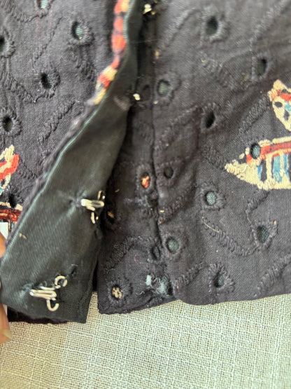 BLACK HAKOBA BLOUSE