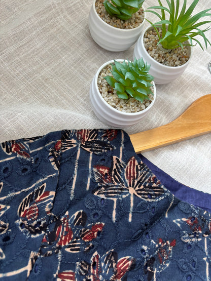 NAVY BLUE HAKOBA BLOUSE