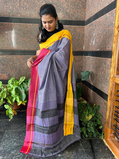 BLUE PATTEDANCHU SAREE.