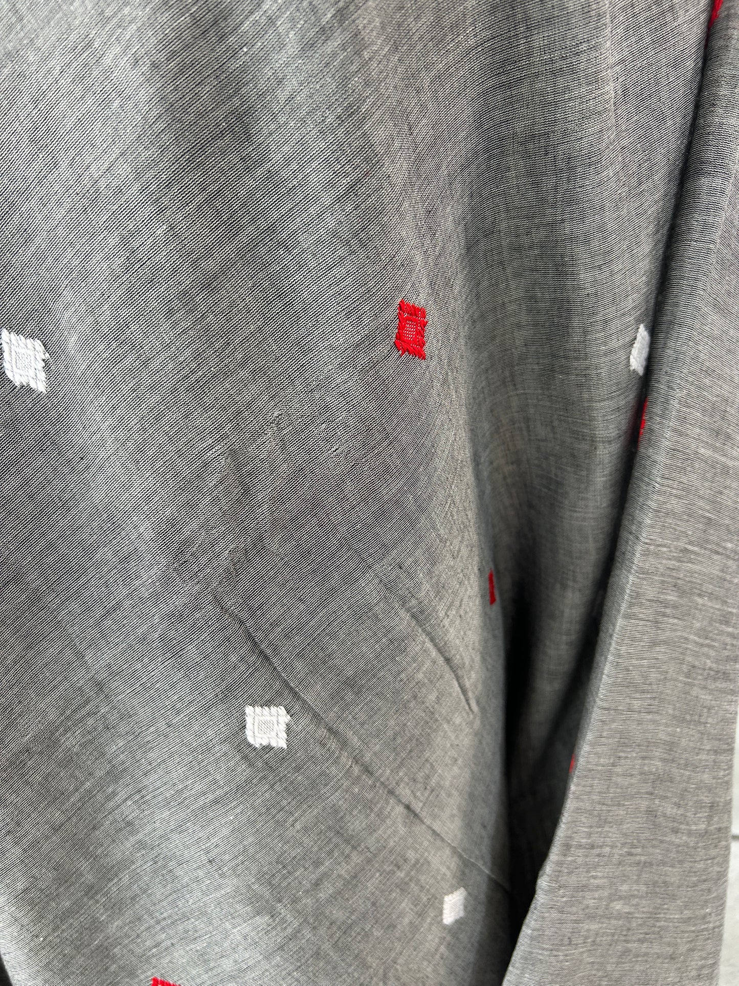 GREY MERCERISED SAREE