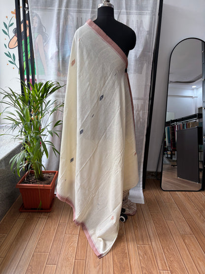 OFF WHITE JAMDANI SAREE