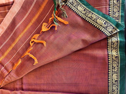 ORANGE NARAYANPET SAREE
