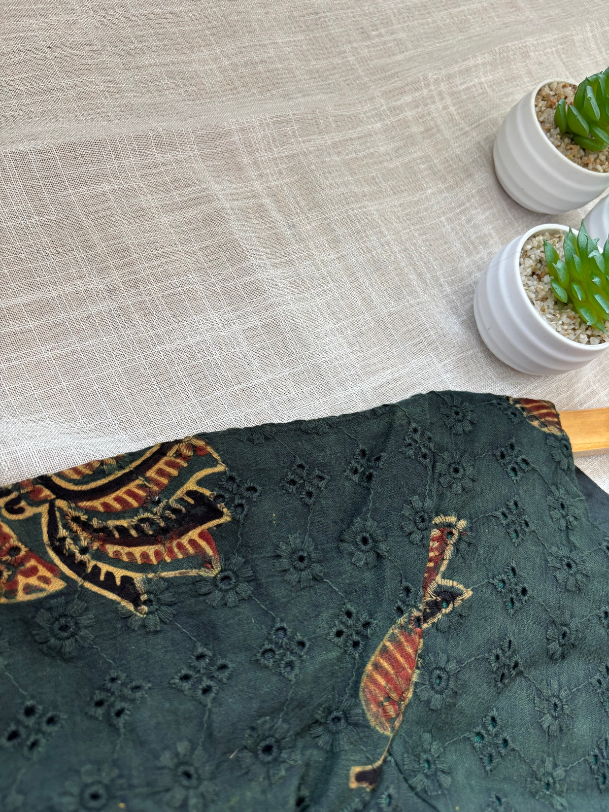 GREEN HAKOBA BLOUSE