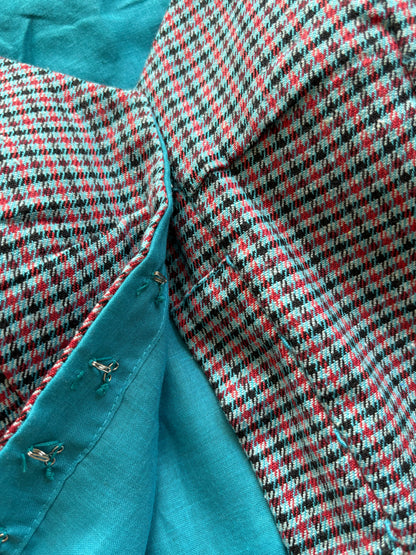 Blue cotton blouse