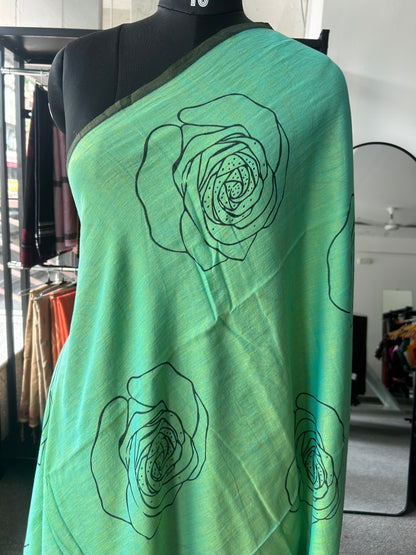 GREEN MUL SAREE