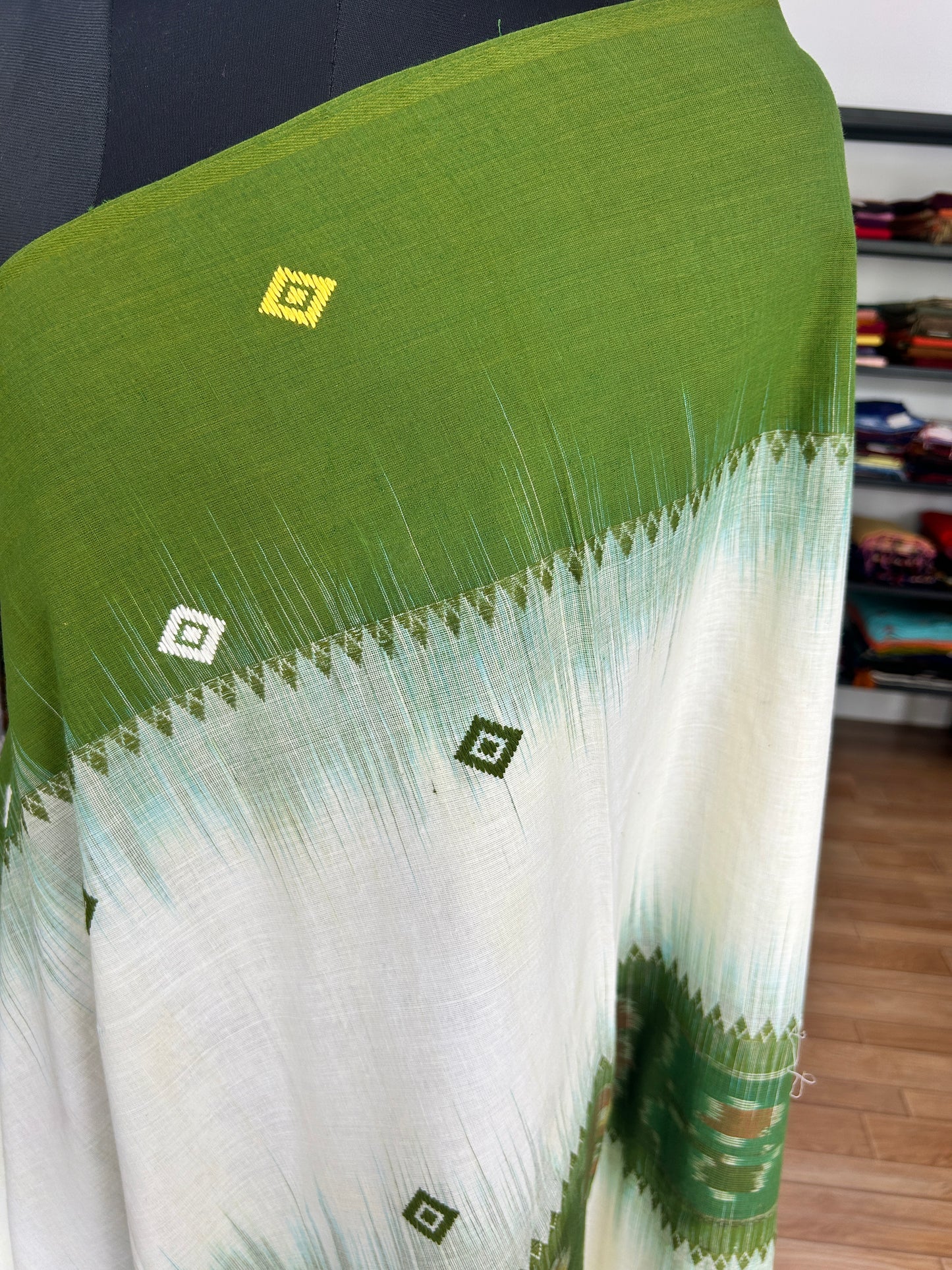 GREEN DHANIAKHALI SAREE