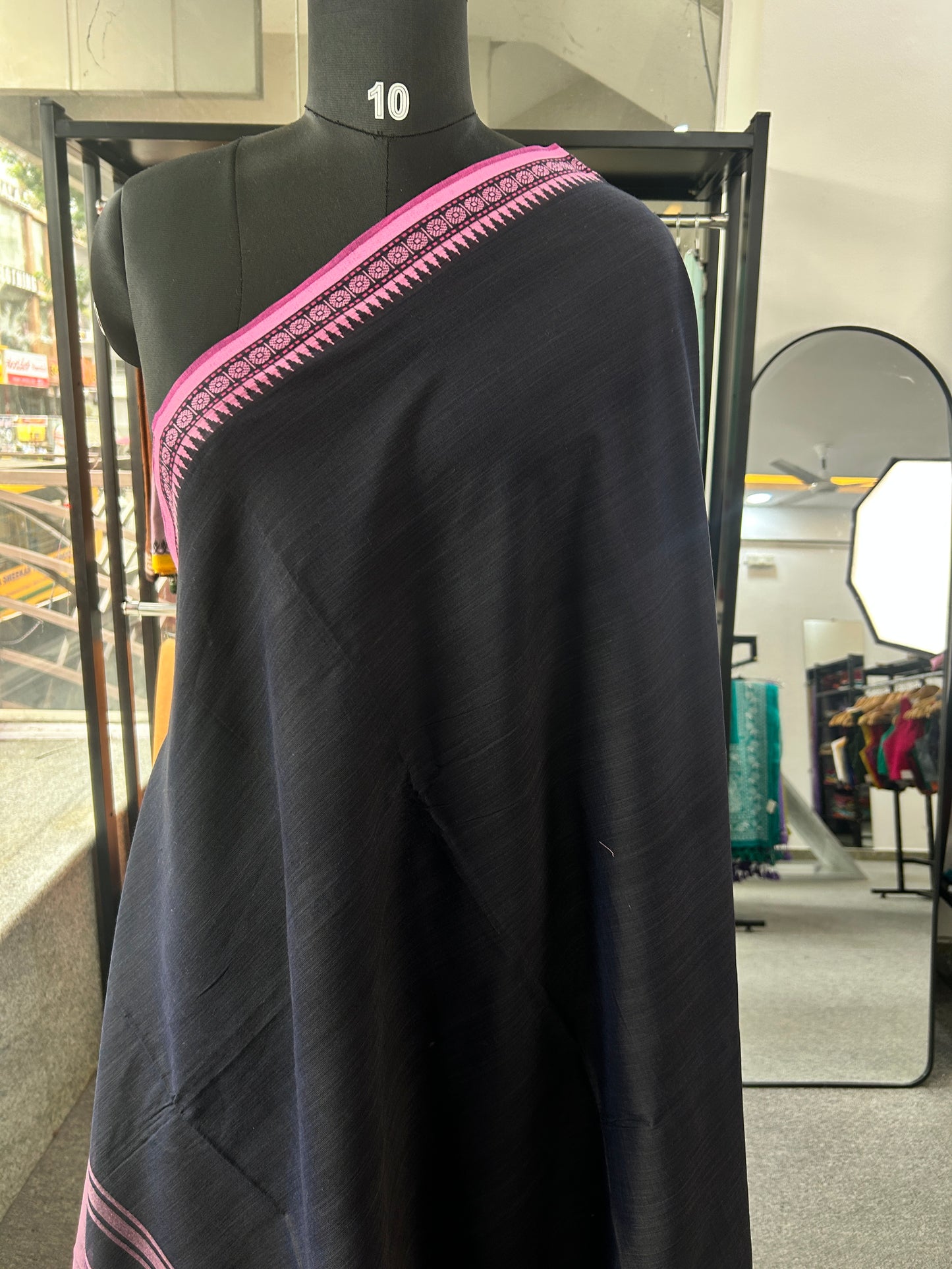 BLACK DHANIAKHALI SAREE