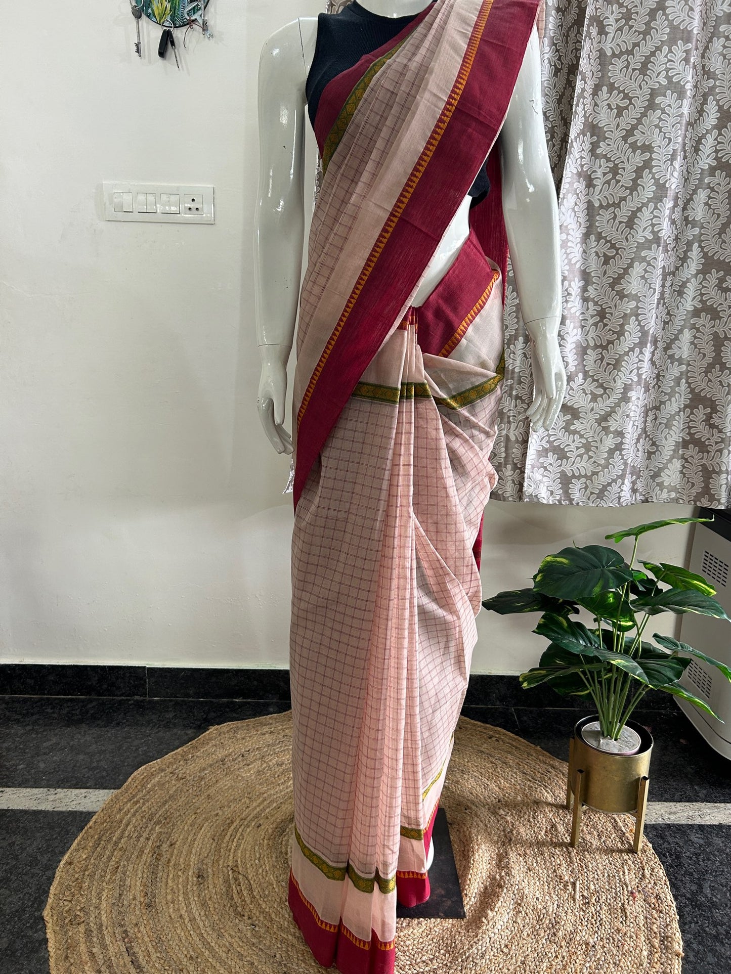 BROWN NARAYANPET SAREE