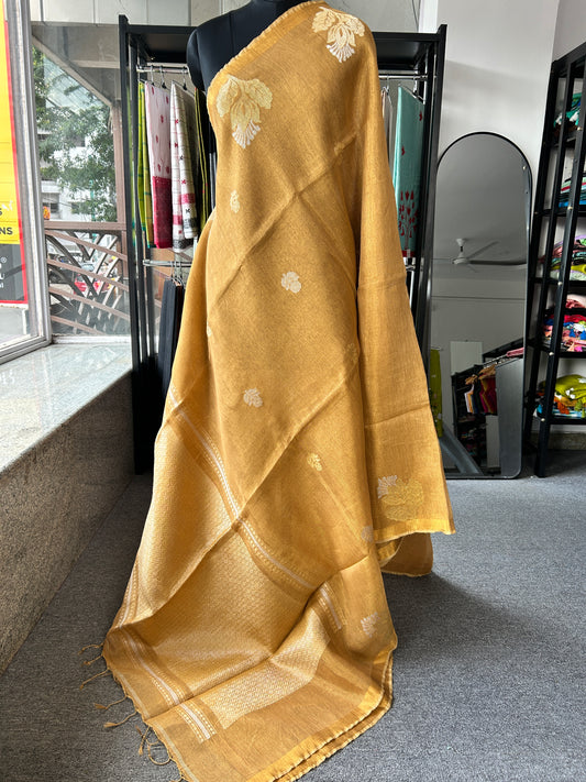 YELLOW TISSUE JAMDANI