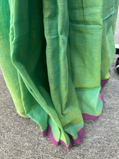 GREEN JAMDANI SAREE