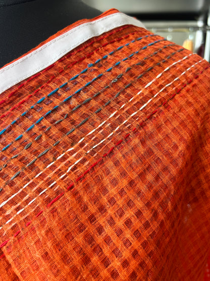 White katha embroidered kota