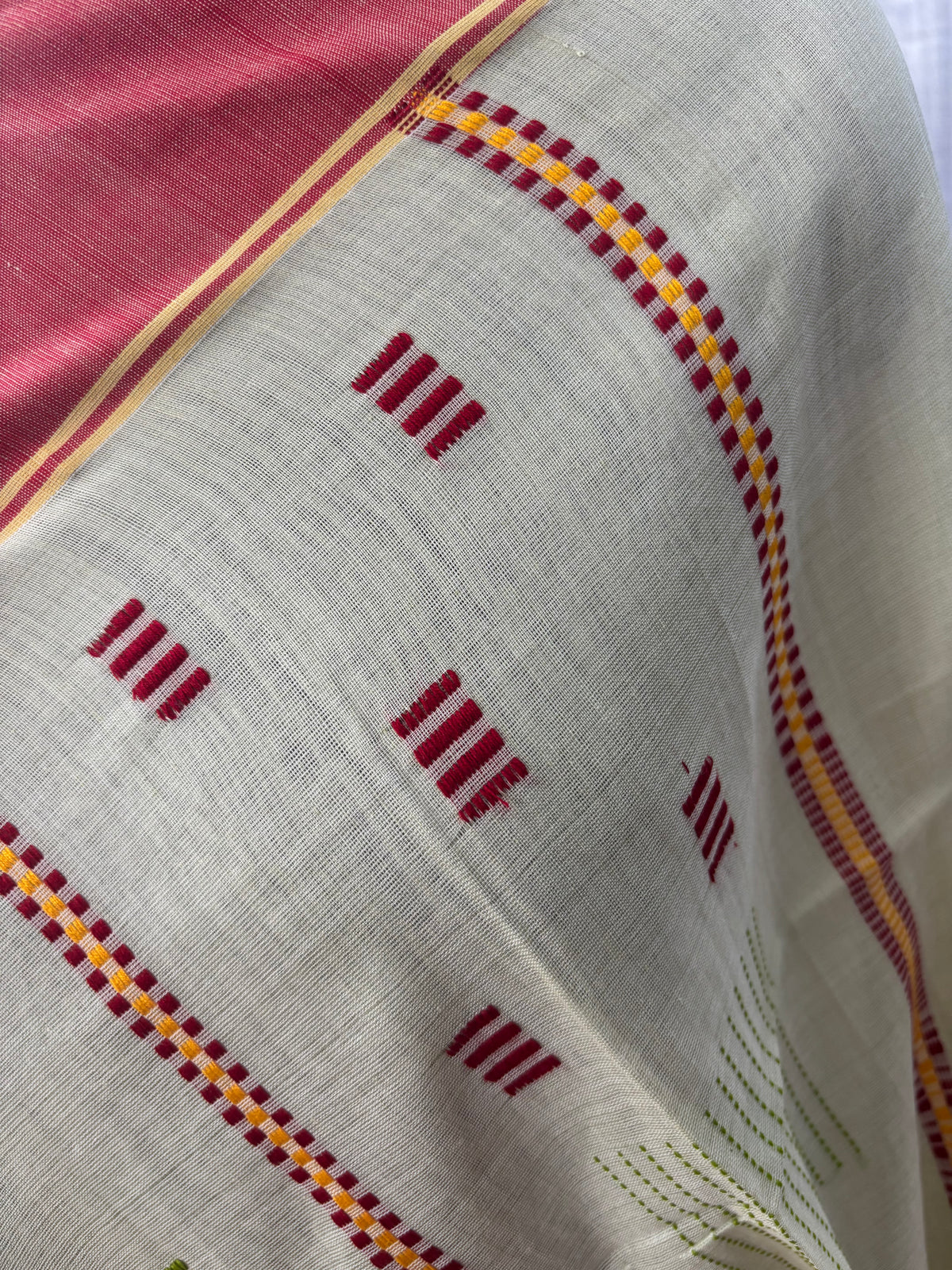 LIGHT GREEN JAMDANI SAREE