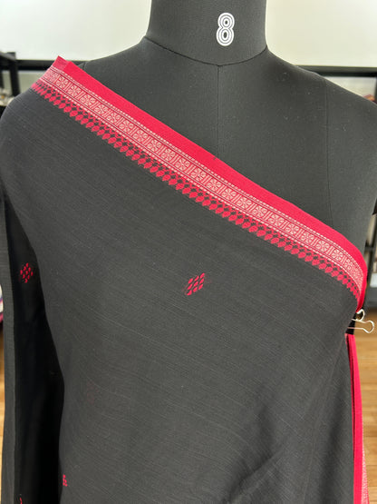 BLACK DHANIAKHALI SAREE