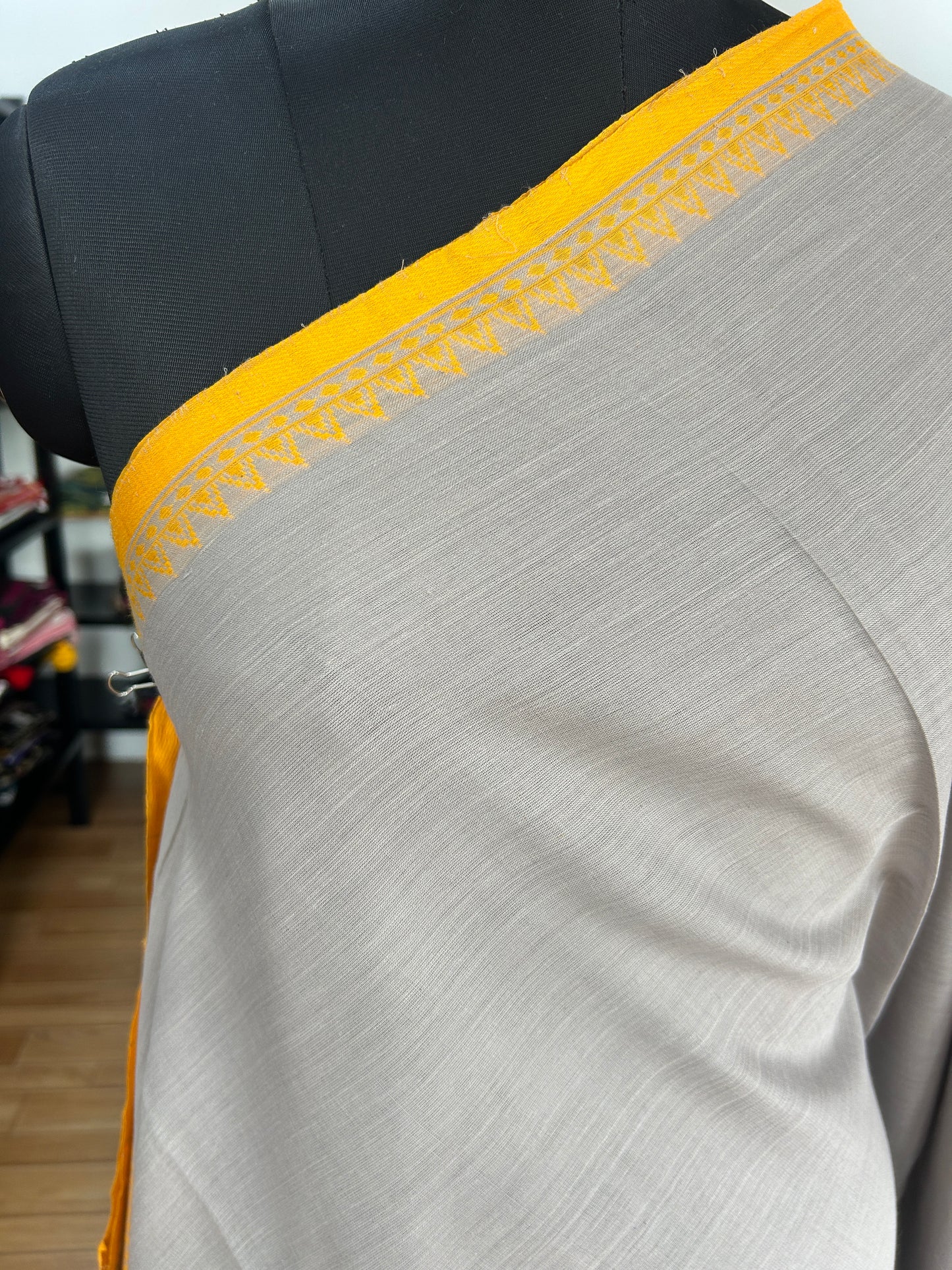 GREY DHANIAKHALI SAREE