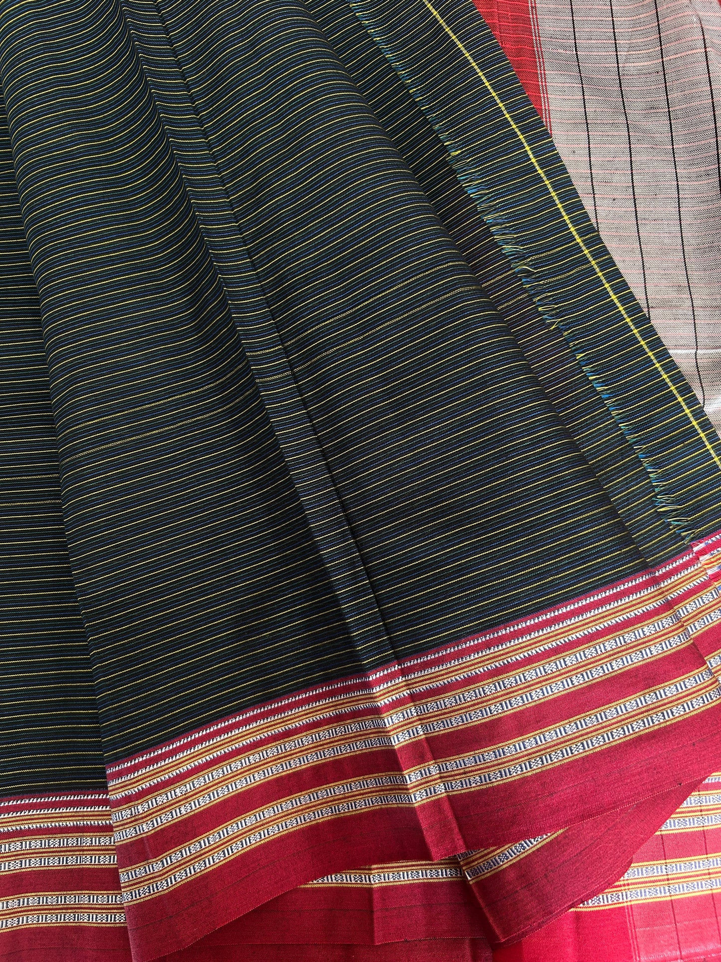 GREEN HANDLOOM ILKAL SAREE