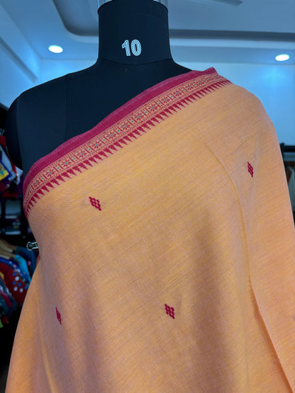 ORANGE DHANIAKHALI SAREE