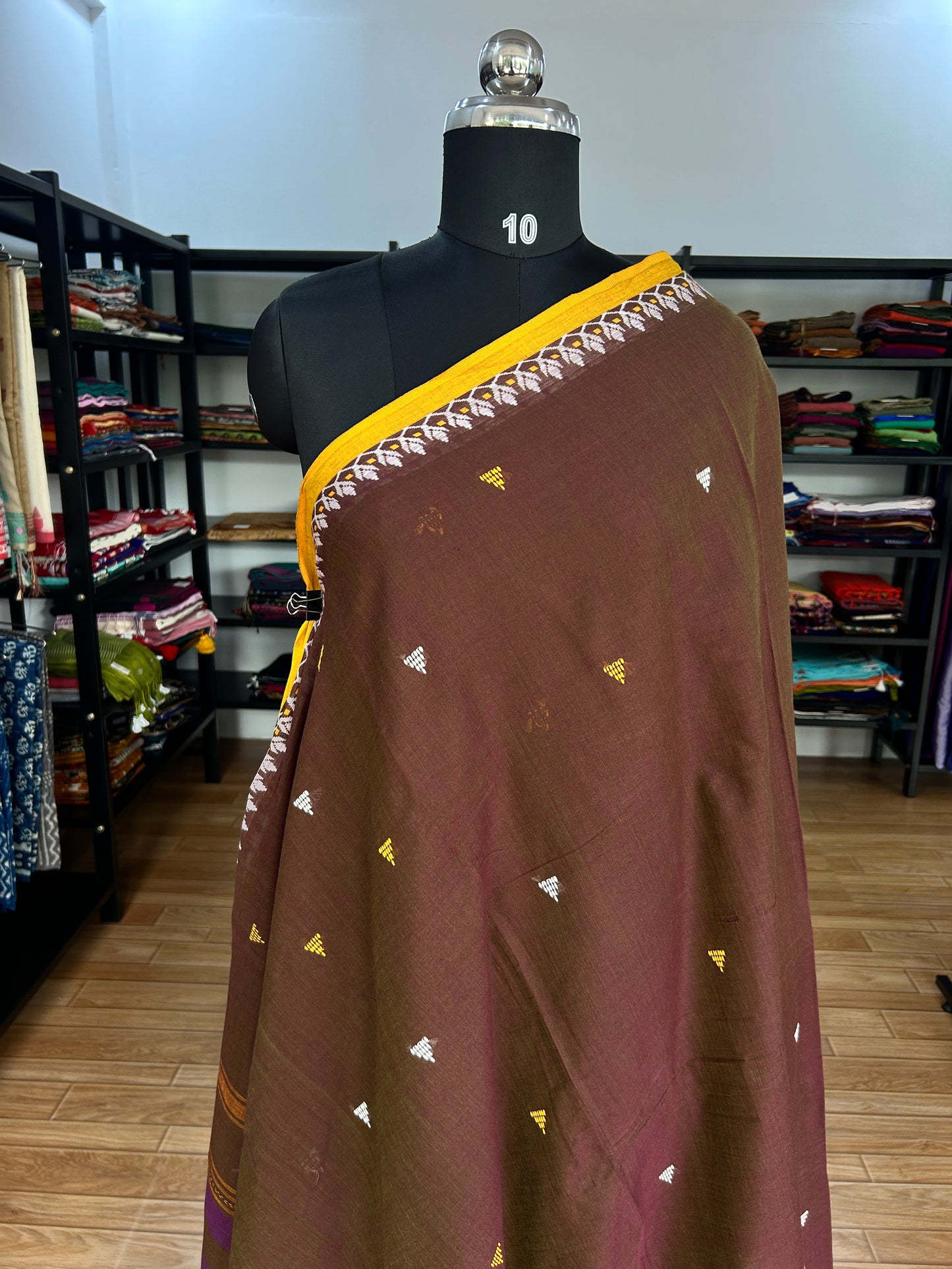 BROWN DHANIAKHALI SAREE