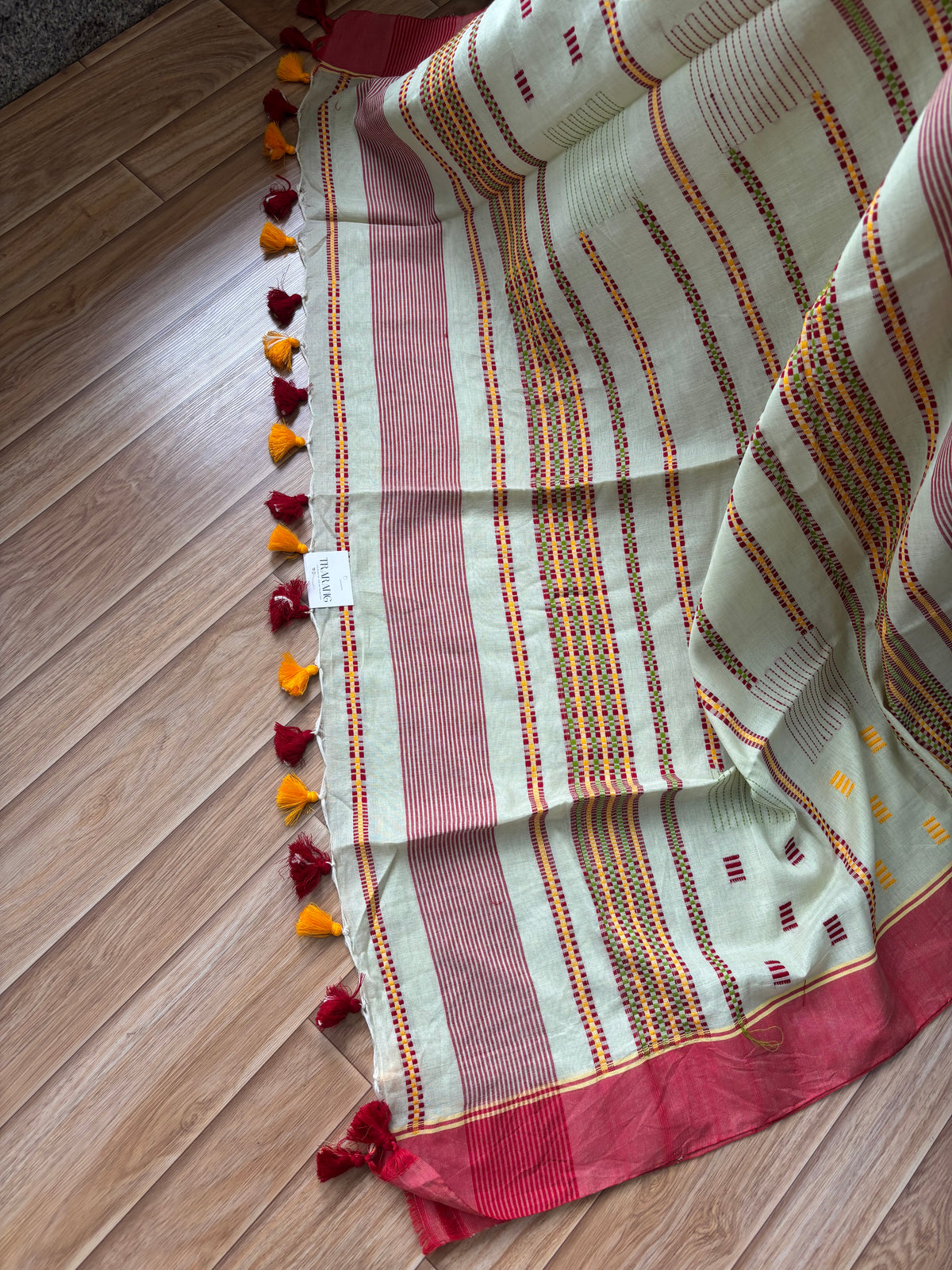 LIGHT GREEN JAMDANI SAREE
