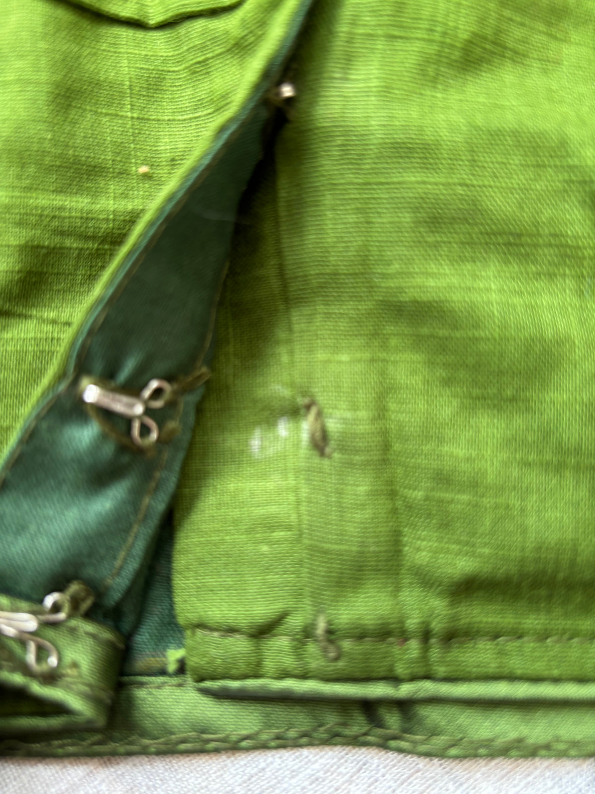 GREEN MBROIDERED  BLOUSE