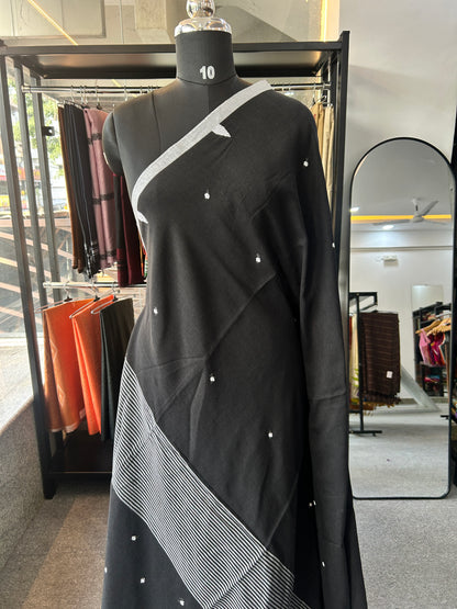 BLACK JAMDANI SAREE