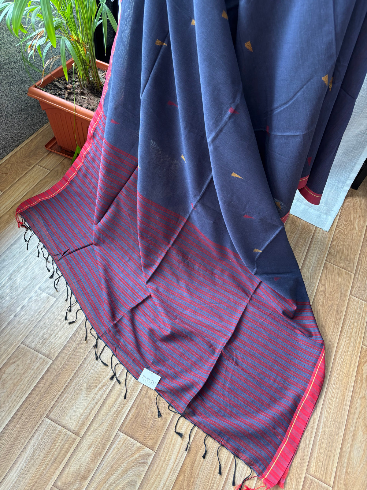 DARK BLUE JAMDANI SAREE