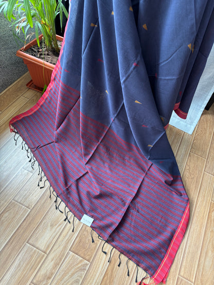 DARK BLUE JAMDANI SAREE