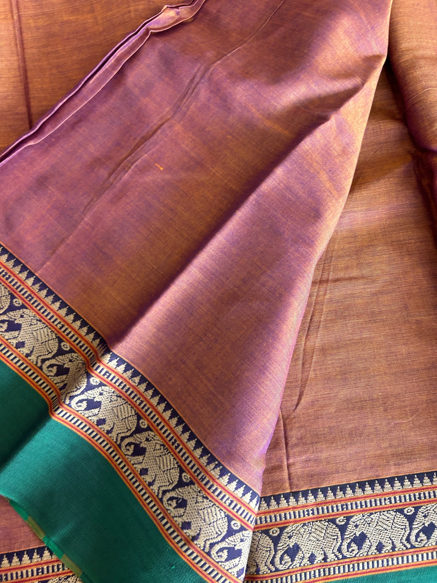 PEACH NARAYANPET SAREE