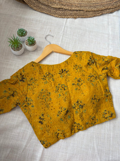 YELLOW HAKOBA BLOUSE