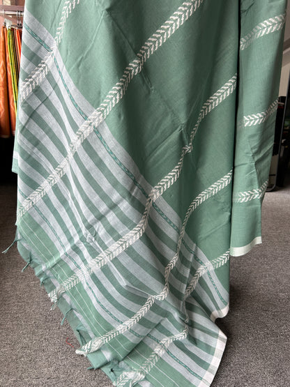 GREEN DHANIAKHALI SAREE