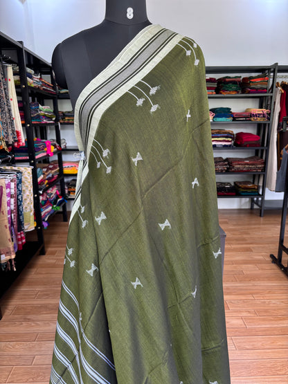 GREEN BHUJODI SAREE