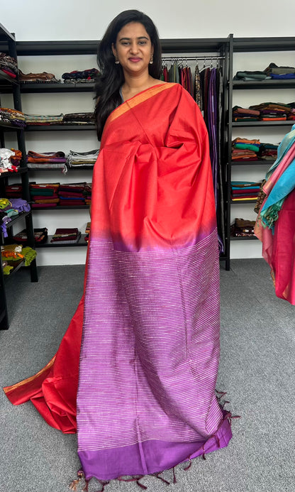 RED MYRA SAREE