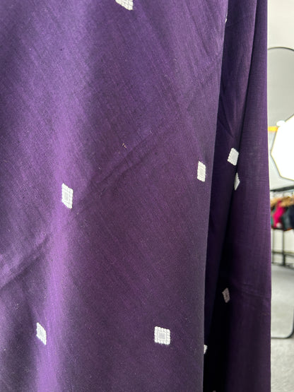 PURPLE MERCERISED SAREE