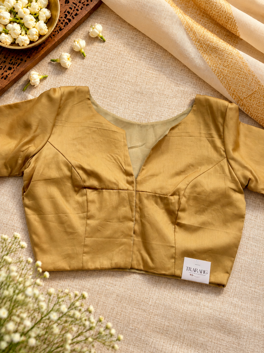 BEIGE COTTON BLOUSE