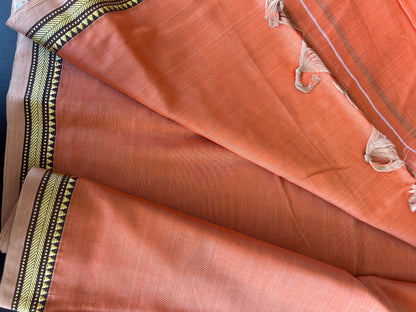ORANGE NARAYANPET SAREE