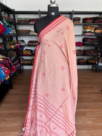 RED BHUJODI SAREE