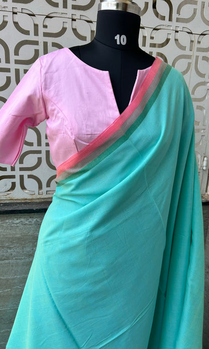 BLUE DHANIAKHALI SAREE
