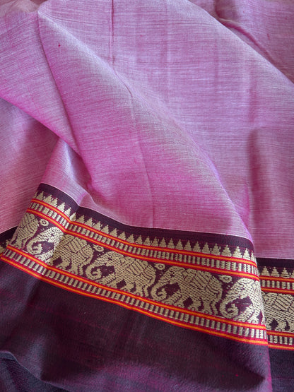 PINK NARAYANPET SAREE